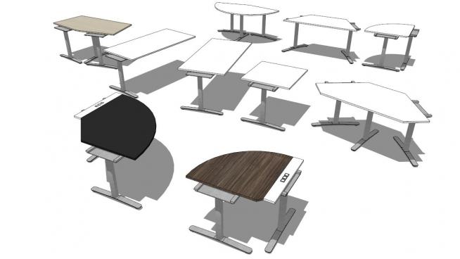 培�桌sketchup模型