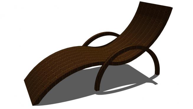 躺椅sketchup模型