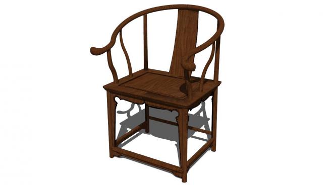 中式椅子sketchup模型