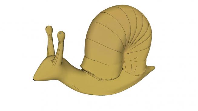 蜗牛sketchup模型