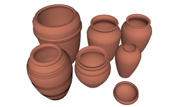 陶罐sketchup模型