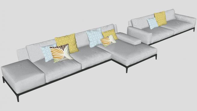 3d沙发sketchup模型