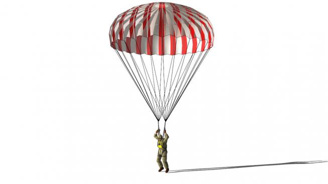 降落伞sketchup模型