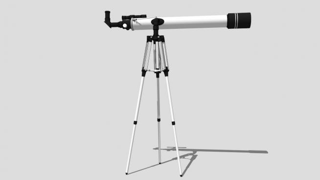 天文望远镜sketchup模型