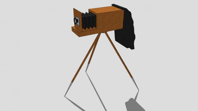 老照相机sketchup模型