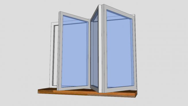 玻璃窗户窗口skp模型