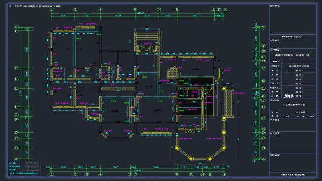 某科技大楼CAD建筑图CAD施工图纸