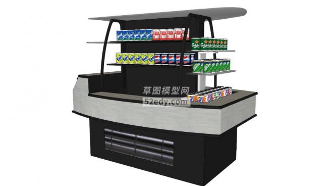 饮料柜skp模型
