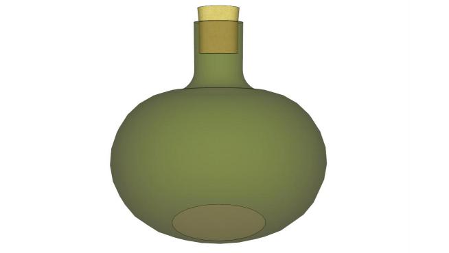 �A型瓶子skp模型