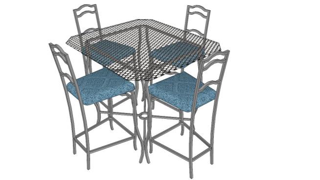�r尚桌椅skp模型