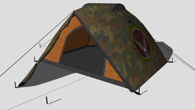 帐篷skp模型