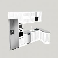 厨房冰箱橱柜模型